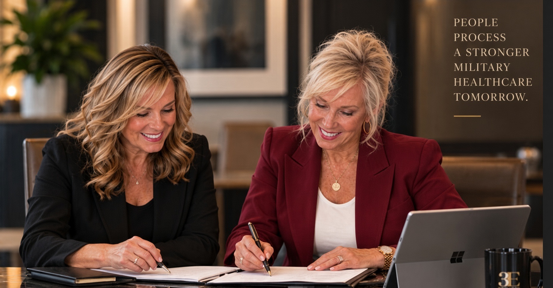 Bridget A. LaFleur and Kimberly Tillman-Bahrami working together